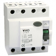 Пристрій захисного відключення ПВЗ VIKO 4Р (чотирьохполюсний) 40А 30мА 230V