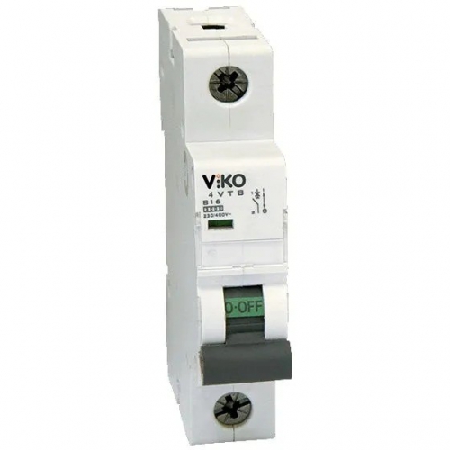 Автоматичний вимикач 1C (однополюсний) 63А 4,5кА 230/400V Тип C VIKO - 1