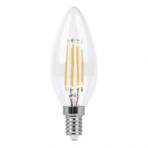 Філаментна LED лампа "свіча" теплого світла NEOMAX 6W 3000K E-14 - 1