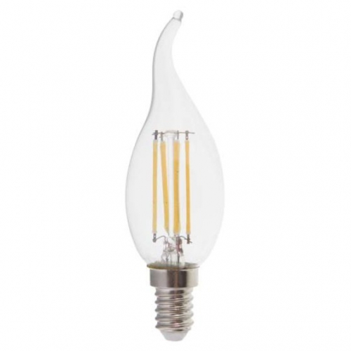 Філаментна LED лампа димована "свіча на вітру" нейтрального світла NEOMAX 4W 4200K E-14 - 1