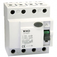 Пристрій захисного відключення ПЗВ VIKO 4Р (чотирьохполюсний) 40А 300мА 230V