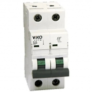 Автоматичний вимикач 2C (двополюсний) 6А 4,5кА 230/400V Тип C VIKO