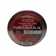 Чорна ізоляційна стрічка NEOMAX 0.15х19 мм (10 м) упаковка 10шт.