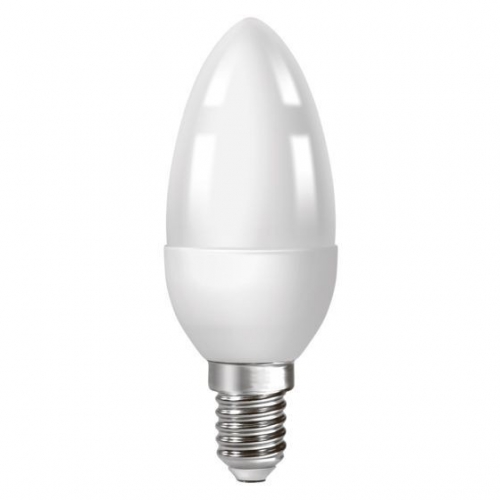 Світлодіодна лампа "свіча" матова ECOLUX 4W 3000K Є-14 С37 тепле світло - 1