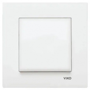 Одноклавішний вимикач білий VIKO Karre