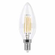 Філаментна LED лампа "свіча" теплого світла ECOLUX 4W 3000K E-14
