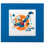 Одноклавішний дитячий вимикач блакитний MICKEY MOUSE "Donald duck" GUNSAN MODERNA KIDS