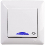 Кнопка контролю освітлення з підсвічуванням біла GUNSAN VISAGE