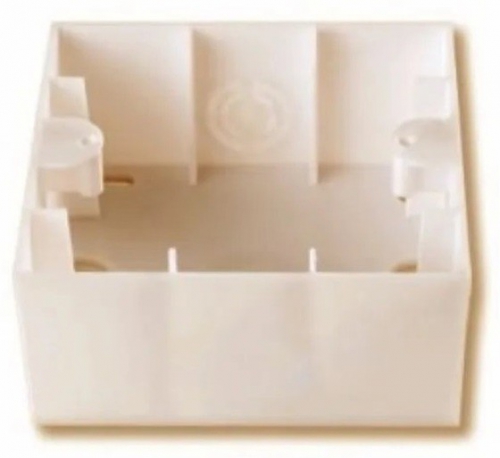 Коробка для зовнішнього монтажу кремова VIKO Karre - 1