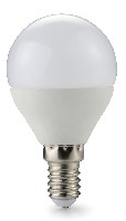 Світлодіодна лампа "маленька кулька" матова ECOLUX 6W 4000K Є-14 G45 нейтральне світло - 1