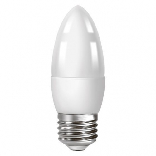 Світлодіодна лампа "свіча" матова ECOLUX 6W 4000K Є-27 С37 нейтральне світло - 1